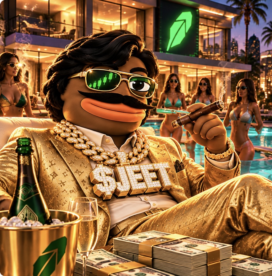 JEET wearing gold sunglasses and chains at a poolside party